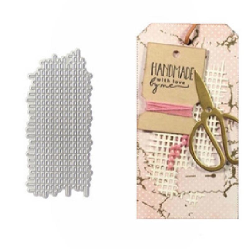New Grid Background Metal Cutting Dies for DIY Scrapbooking Album Paper Cards