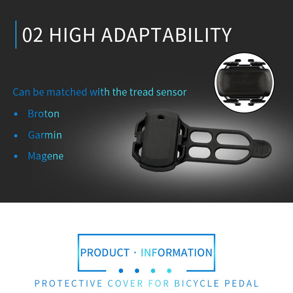 2x Bicycle Computer Cadence Sensor Case Bike Gel Sensor Protective Covers