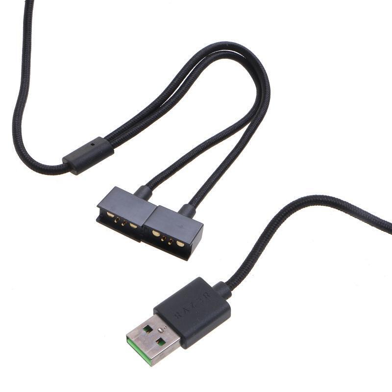 Nylon Braid Charging Cable for Razer Anzu Smart Glasses 60cm Replacement  Wire