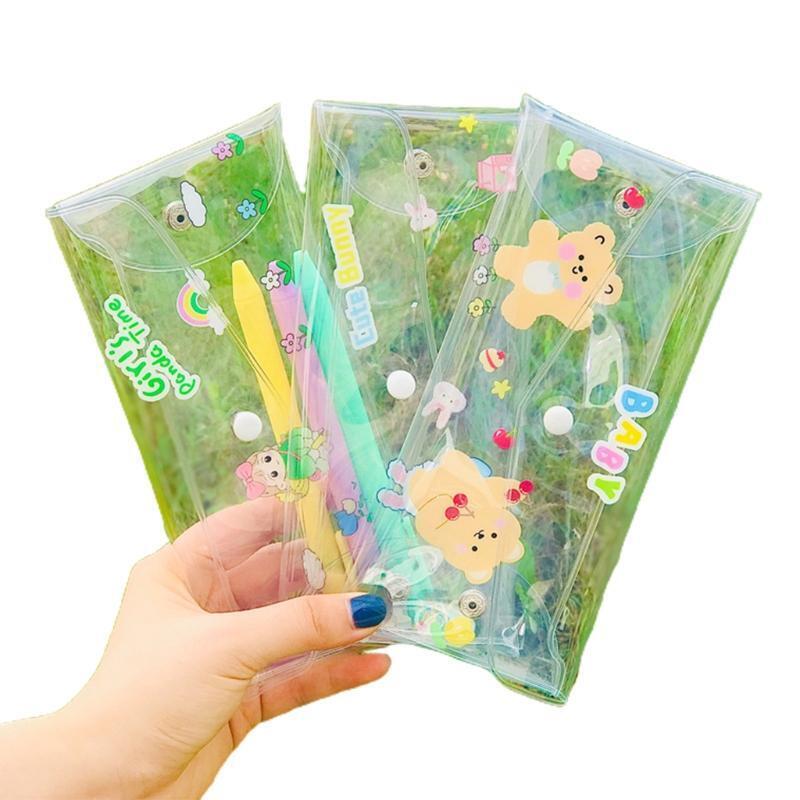 Wateproof Cosmetics Pouch Portable Mini Clear Coin Purse Clear PVC Pencil Bag