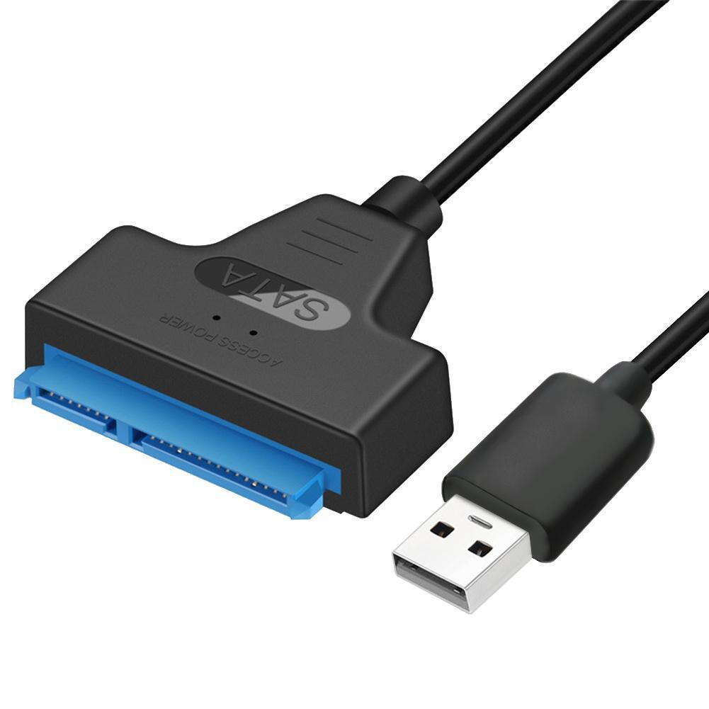 USB 2.0 to SATA 22pin Adapter Converter Cable for 2.5in HDD SSD Hard Drives