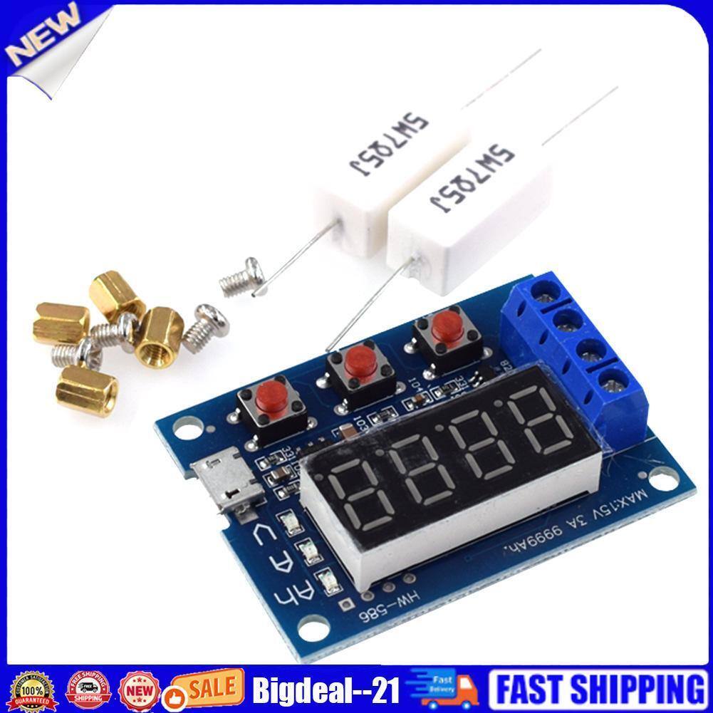 HW-586 Digital 18650 Lithium Lead-Acid Battery Capacity Tester Board Module