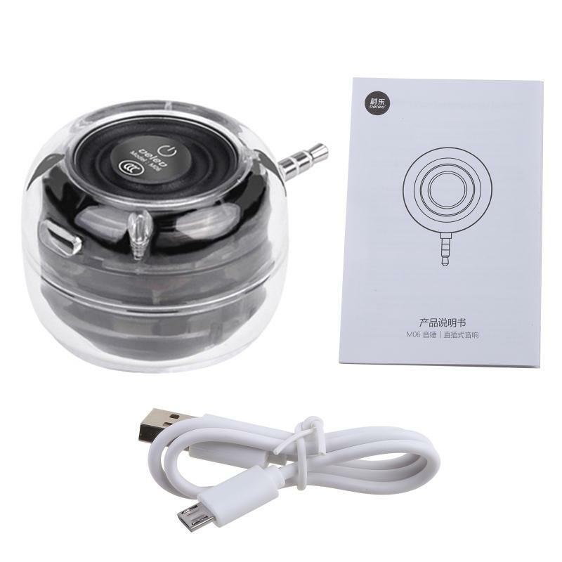 Portable Speaker Jack 3.5mm Plug for Cell Phone iPad MP3 MP4 Tablet Computer