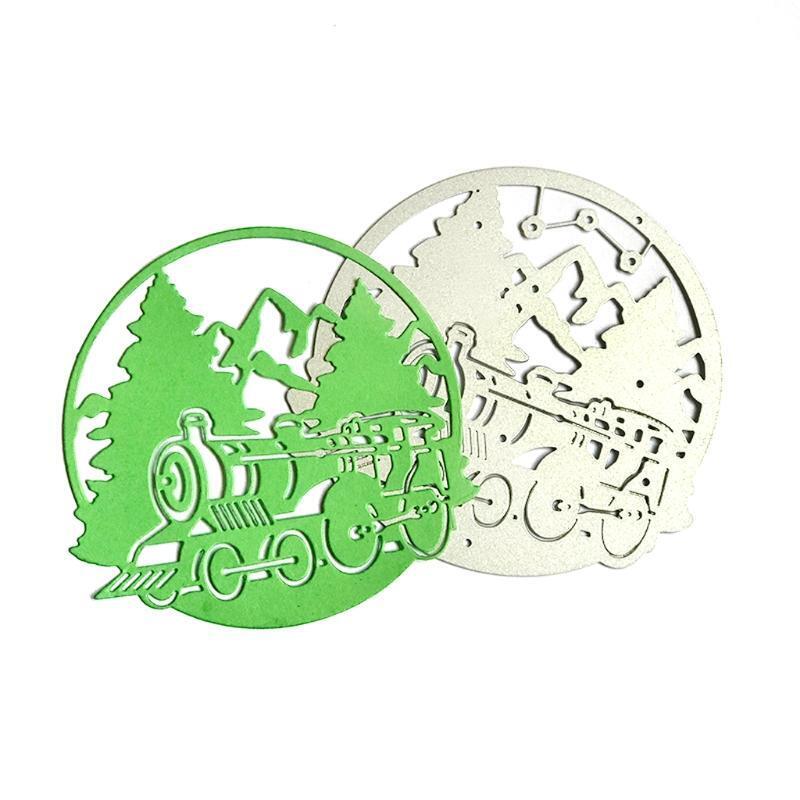 Christmas Tree Train Metal Cutting Dies Stencil DIY Scrapbooking Album Paper
