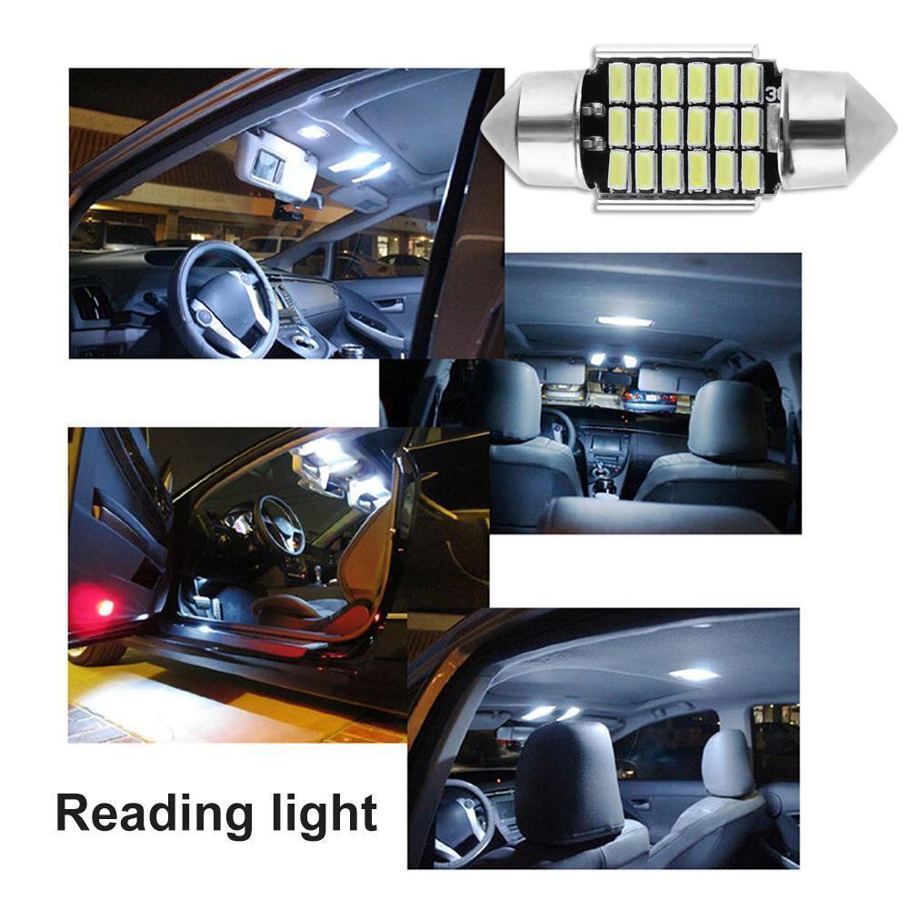 1pc 31mm 3014 18LED 5050SMD Car Doom Festoon Interior Reading Light Bulb
