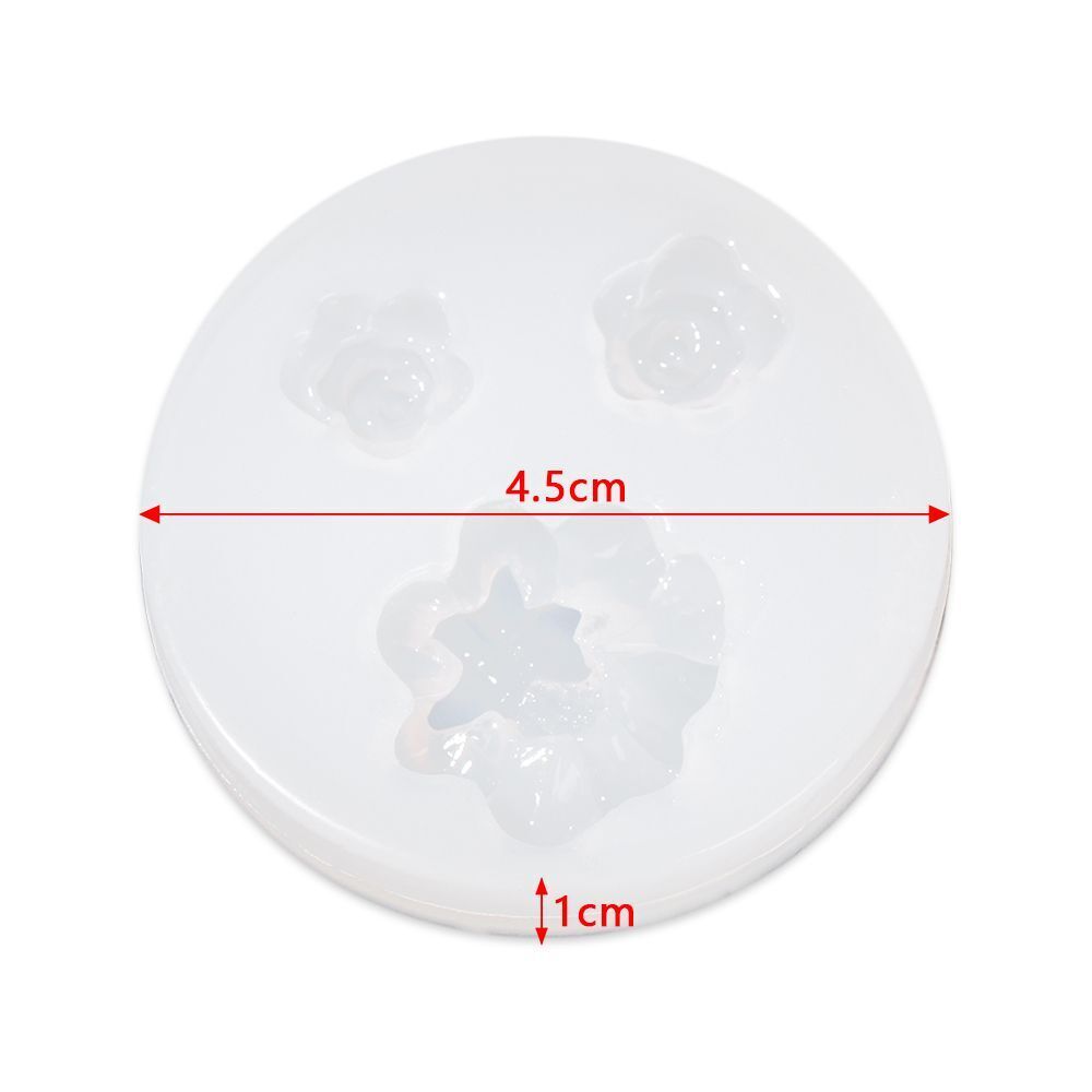 Accessories Cake Decor Rose Flowers Mold Crystal Glue Clay Moulds Silicone