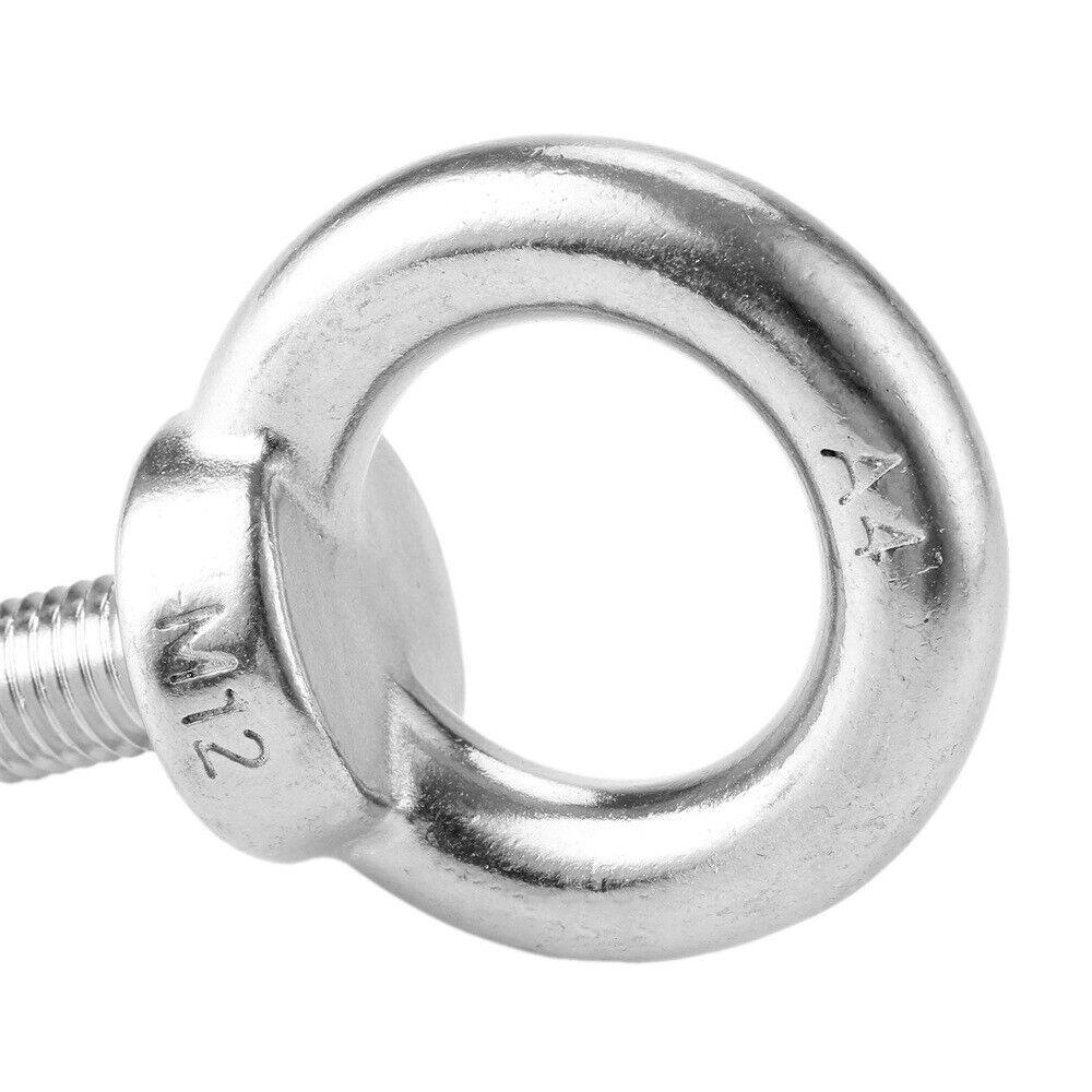 Marine Grade Stainless Steel Lifting Eye Bolts Screws Eyebolts M12 for mining
