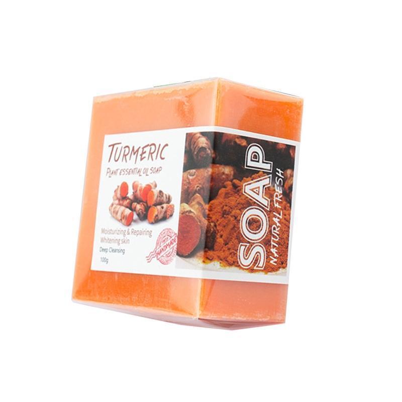 Turmeric Face Soap Bar Natural Handcrafted Skincare Ginger Soap for Reduce Acne