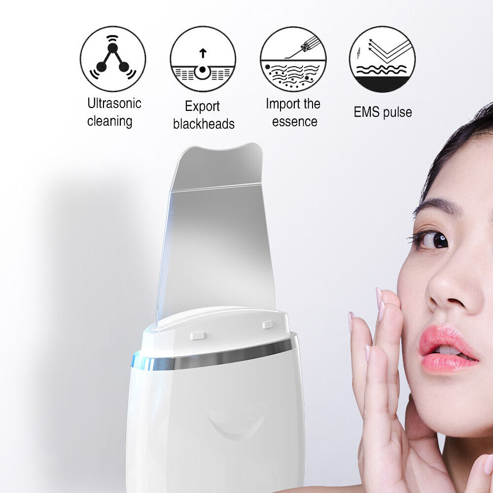 Electric Ion Ultrasonic  Spatula Deep Cleaner Cleaning Peeling