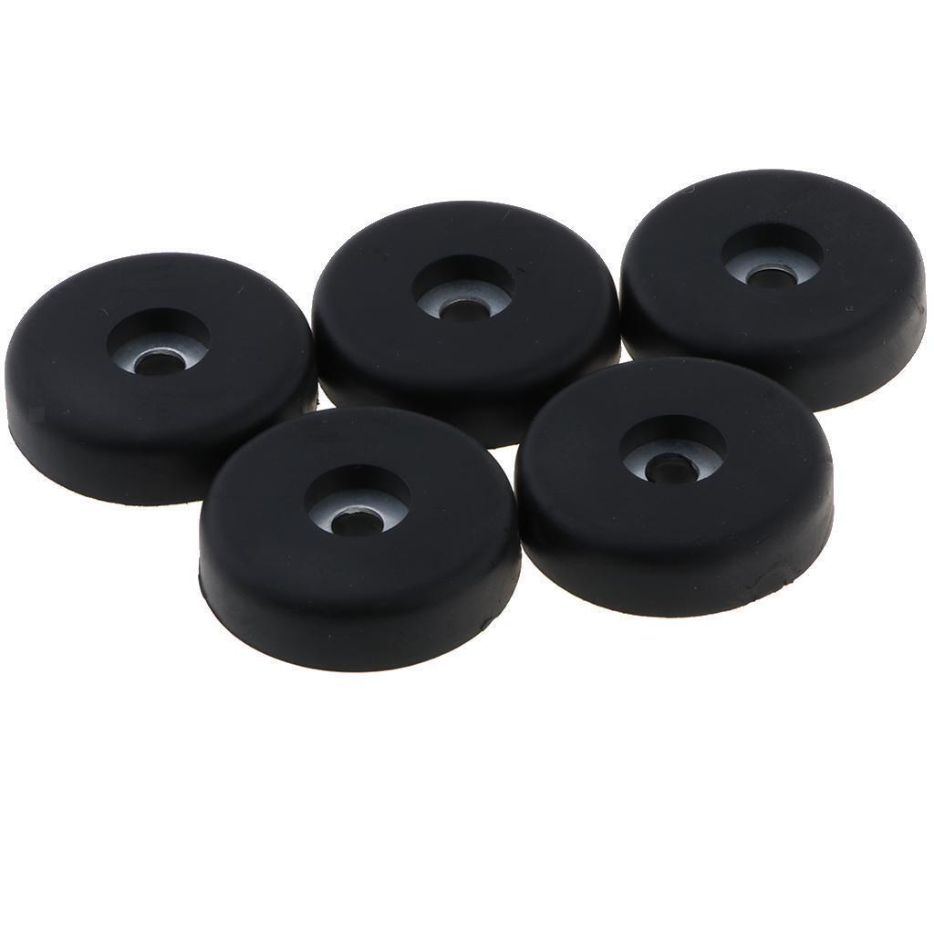 5 Pcs 40x10mm Round Rubber Feet Non-Slip Rubber Furniture Floor Pads Chair Leg