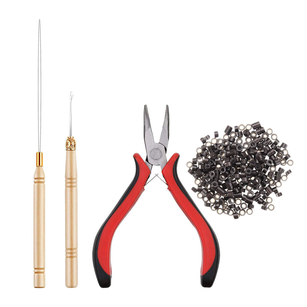 Bun extension Kit Plier Plus Pulling Hook Bead  And Loop  Tool Kits - 2#