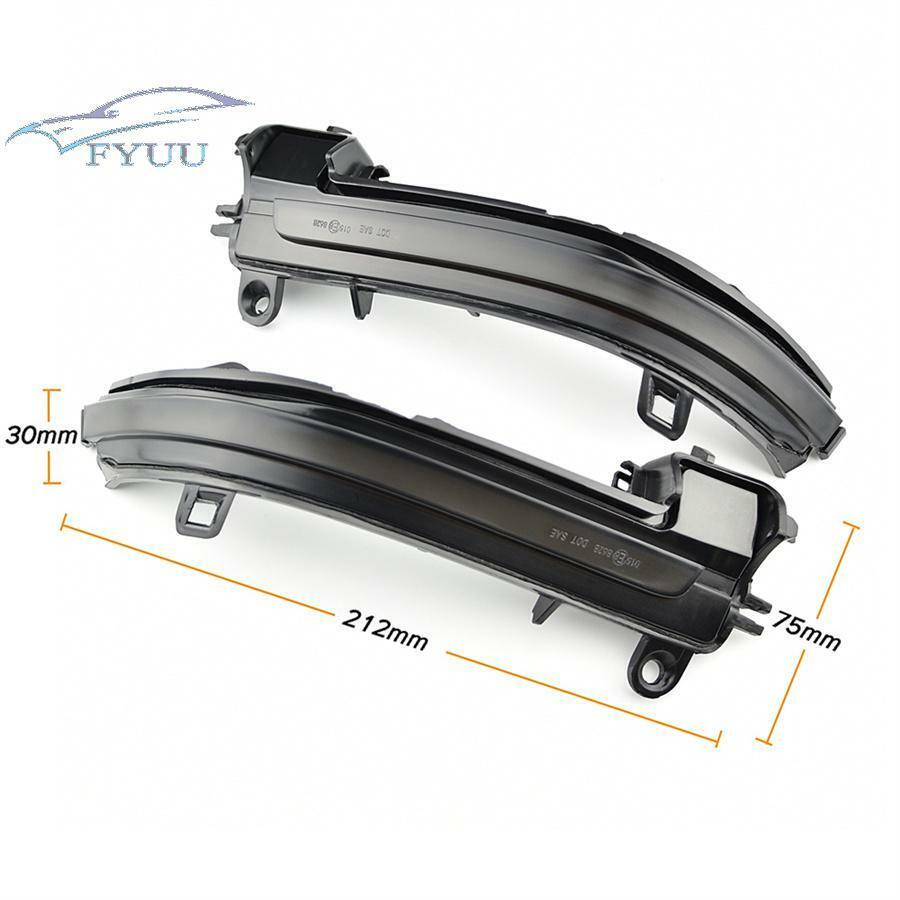 2xBlack Housing Yellow LED Rearview Mirror light Left&Right For BMW i3 2014-2018