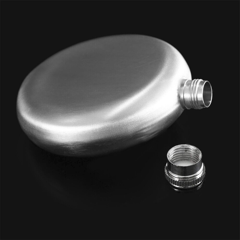 Pocket Round 5oz Whiskey Vodka Alcohol Wine Flagon Drink Bottle Liquor Hip Flask