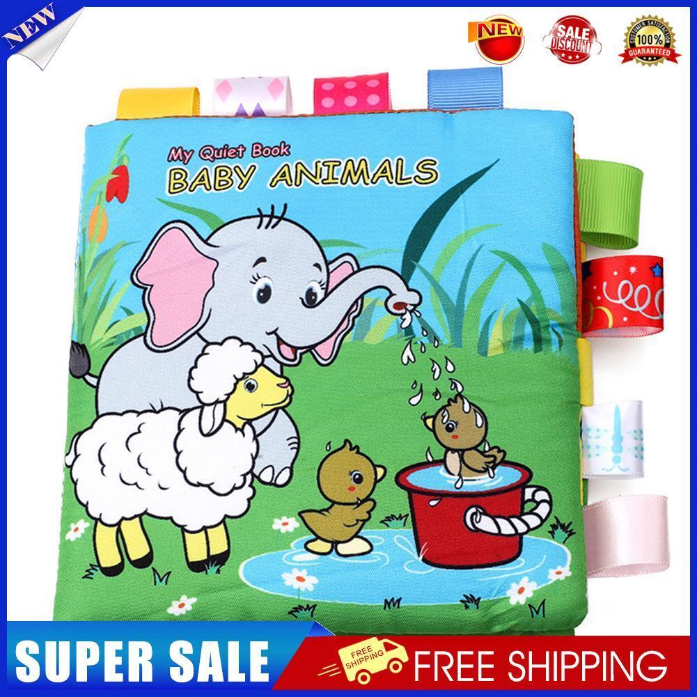 Cartoon Baby Cloth Book Colorful Early Learning Montessori Quiet Books