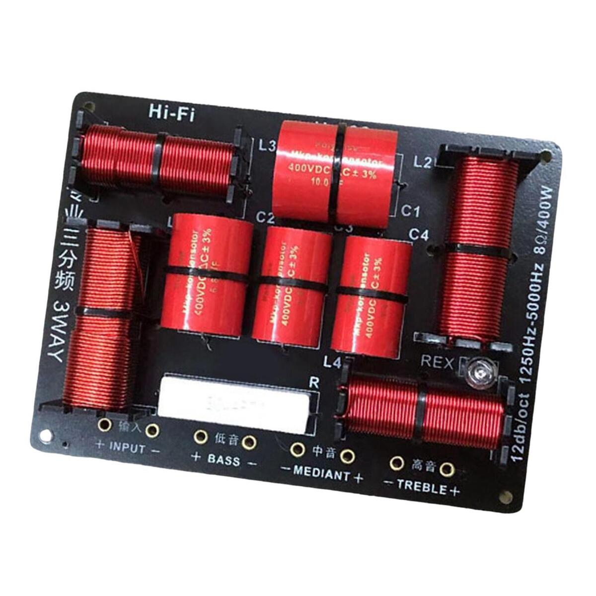 Three Way Audio Crossover Large Load Capacity HiFi Audio for Home Woofer