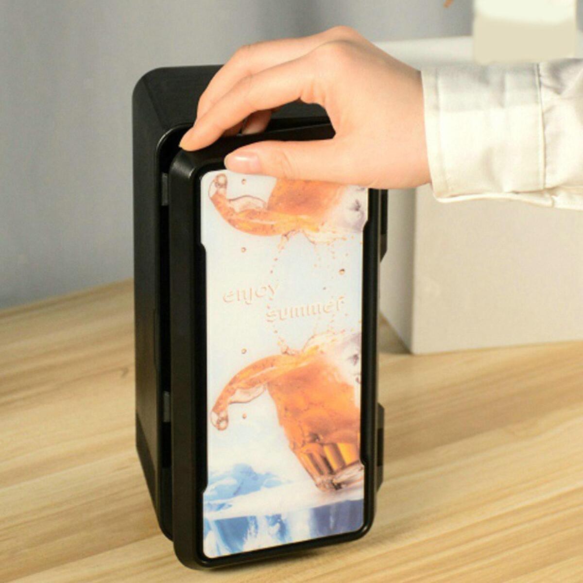 Compact Mini Fridge Drinks Beverage Cooler and Warmer for Bedroom Car Office