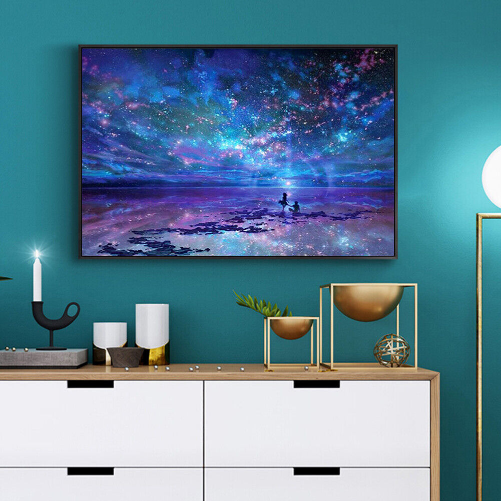 DIY Starry Sky Cross Stitch 5D Full Square Drill Diamond Painting Home Gift