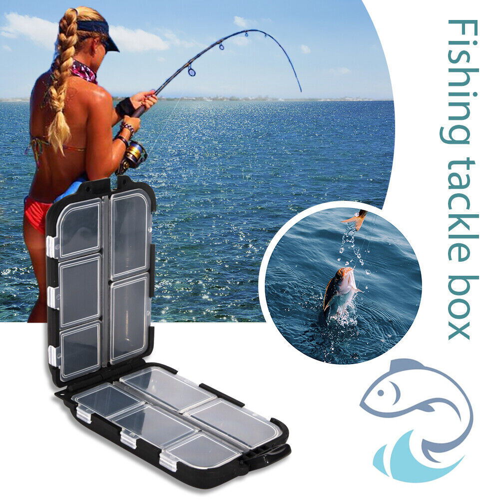 Fishing Lure Boxes Bait Storage Case Fishing Tackle Hook Trays Organizers