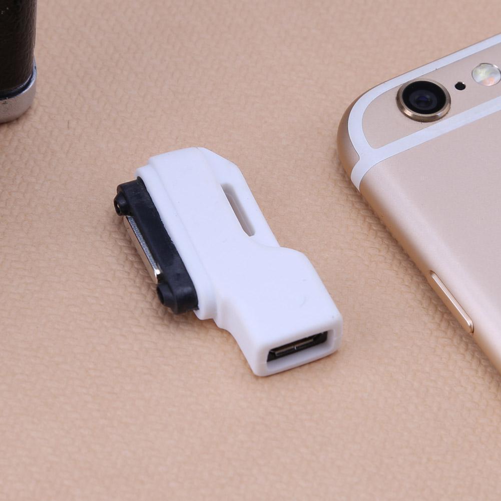 Micro USB to Magnetic Charger Connector Adapter for SONY Xperia(White)