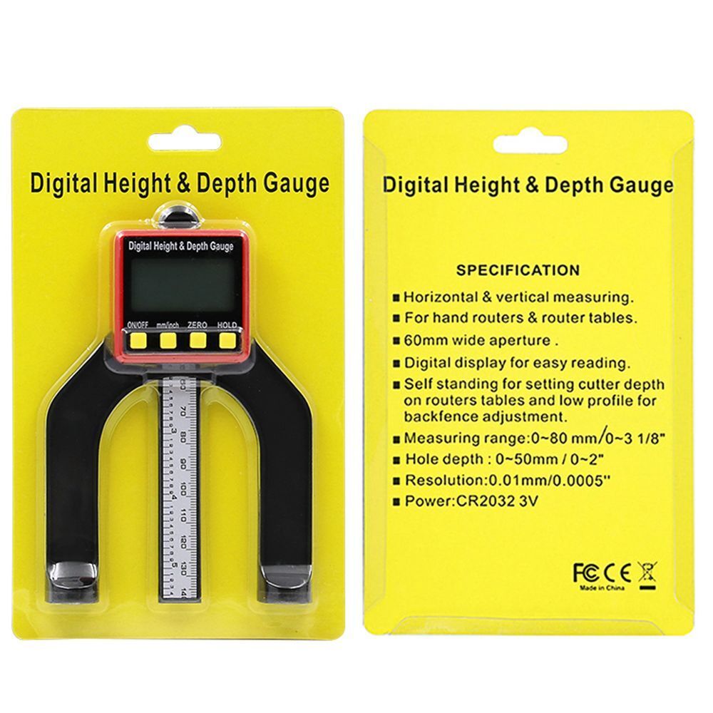 Height Depth Gauges Groove Measurement LCD Height Gauges Digital Depth Gauge