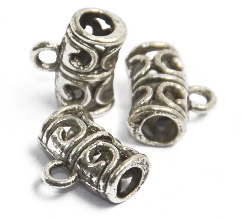 100 * Hanger Dangle Charm Pendants Spacer  with Loop Tibetan
