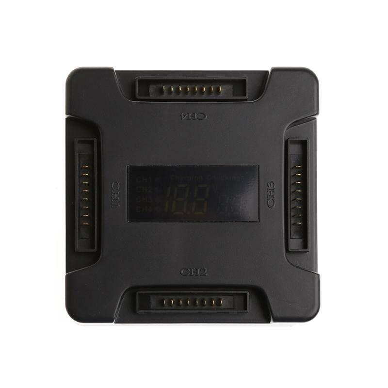 4-In-1 Battery Rapid Charging Charger Hub For D-JI Mavic Pro With LCD Display