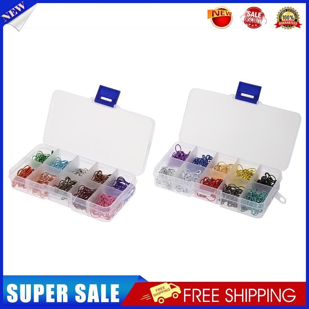 600pcs 20 Colors Gourd Shape Safety Pins Metal Clips Knitting Stitch Marker
