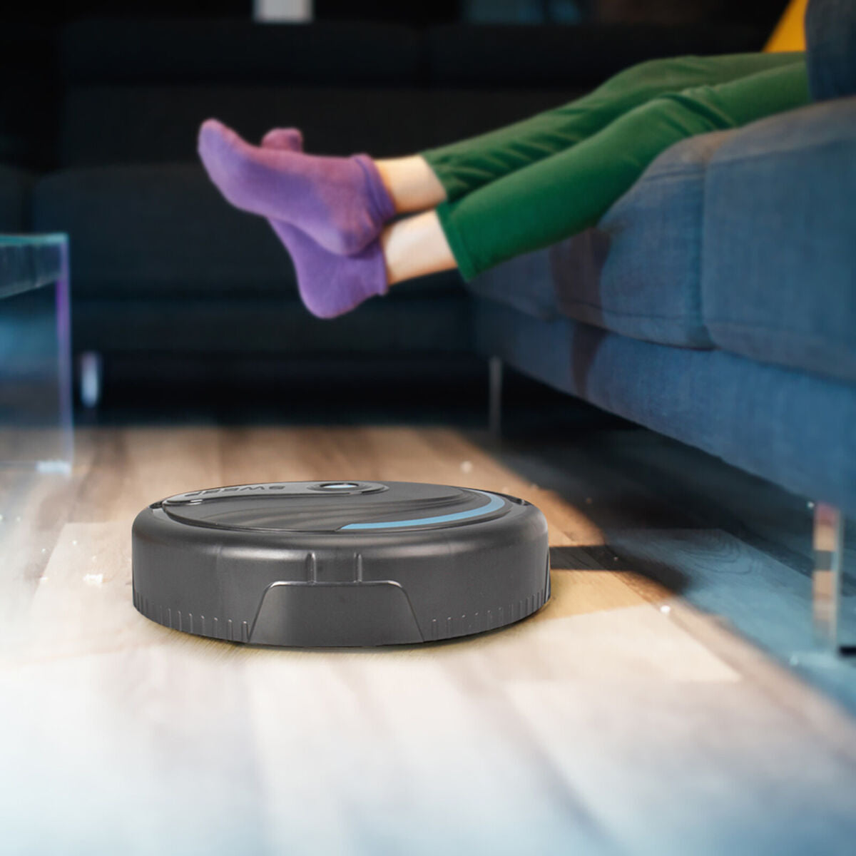 Robot Vacuum Cleaner - Rechargeable Automatic Smart Sweeping Cleaning Robot