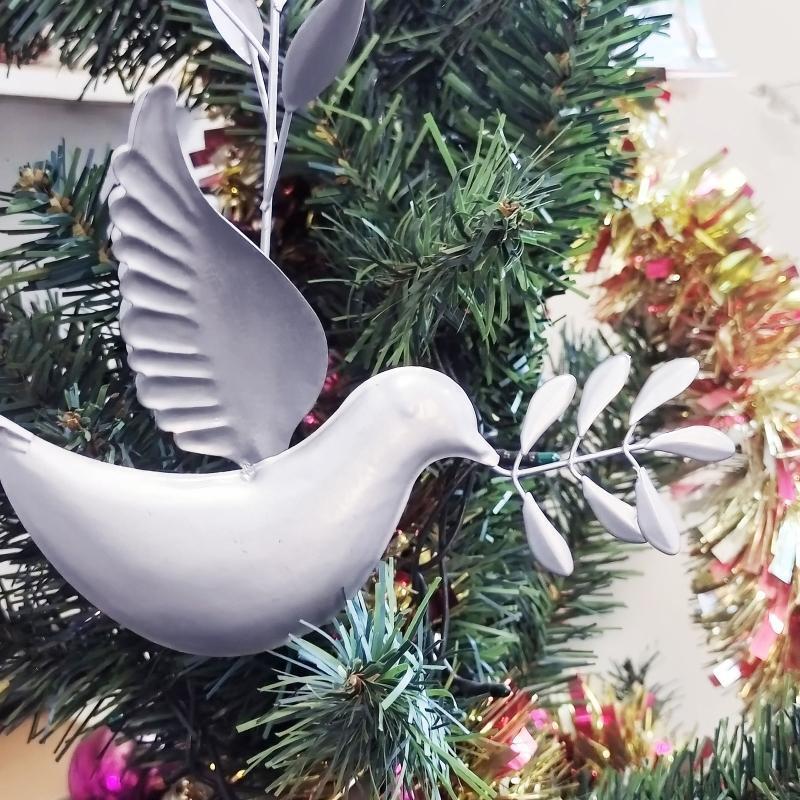 Metal Doves Wall Art Decor Holiday Gifts Outdoor Wall Sculpture Decoration