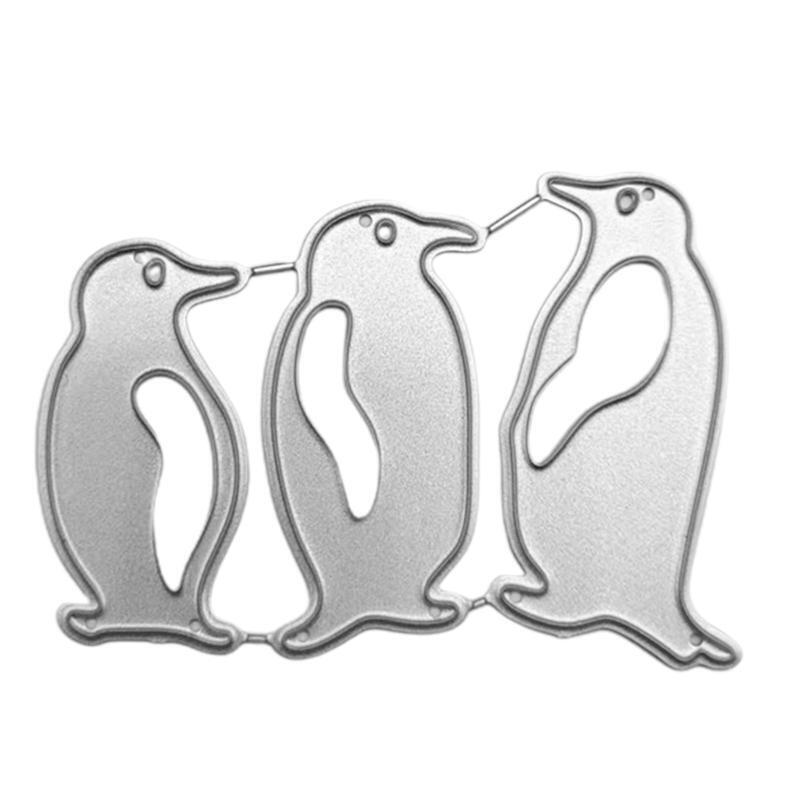 Penguins Metal Cutting Dies Stencil Scrapbooking DIY Album Stamp Paper Card