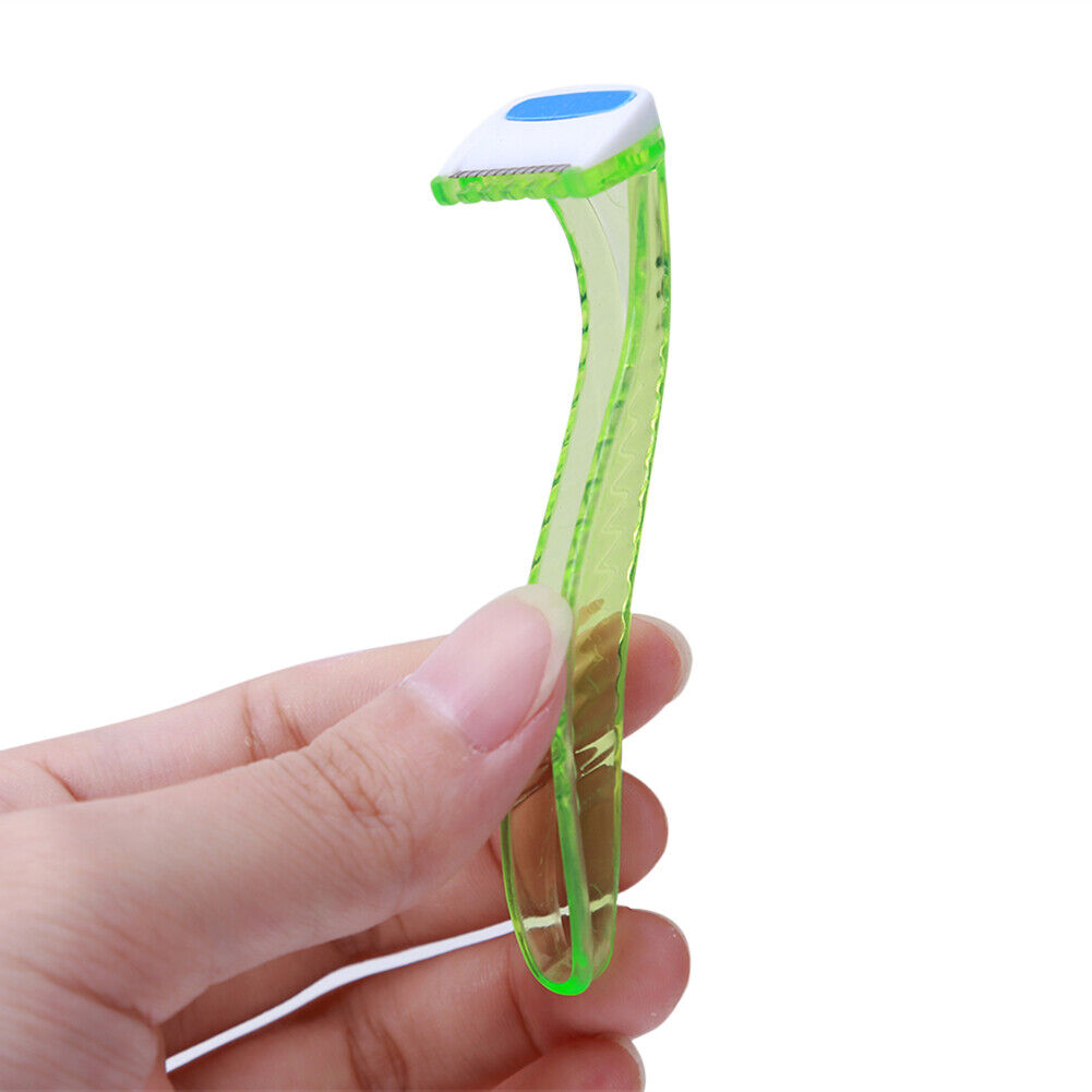 Portable Disposable Woman Bikini Hair Remover Razor Shaver Trimmer(Green)