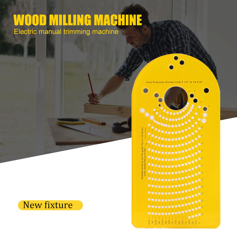 Electric Hand Trimmer Wood Router Woodworking Milling Circle Cutting Jig