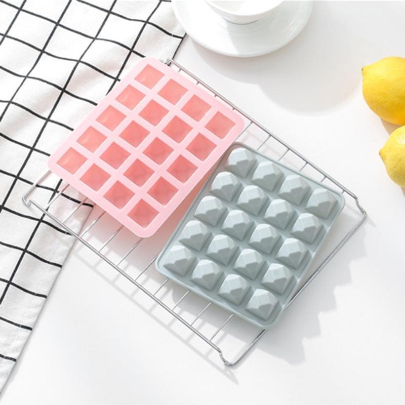 20 Cavities Polygon Silicone Mold Handmade DIY Soap Making Chocolate Cake Mould