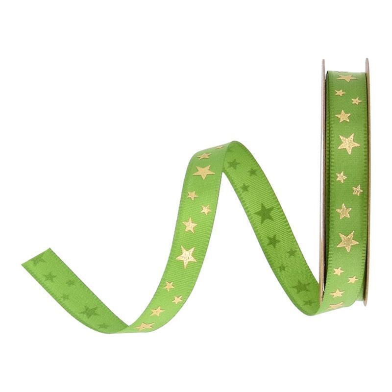 10/25mm Width Christmas Ribbon Green White Red Ribbon Printed Grosgrain Ribbons