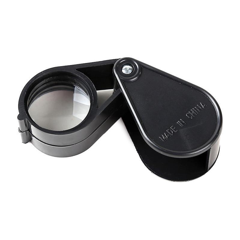 Folding Pocket Magnifying Glass with Double Lenses Mini Pocket Magnifier 10X