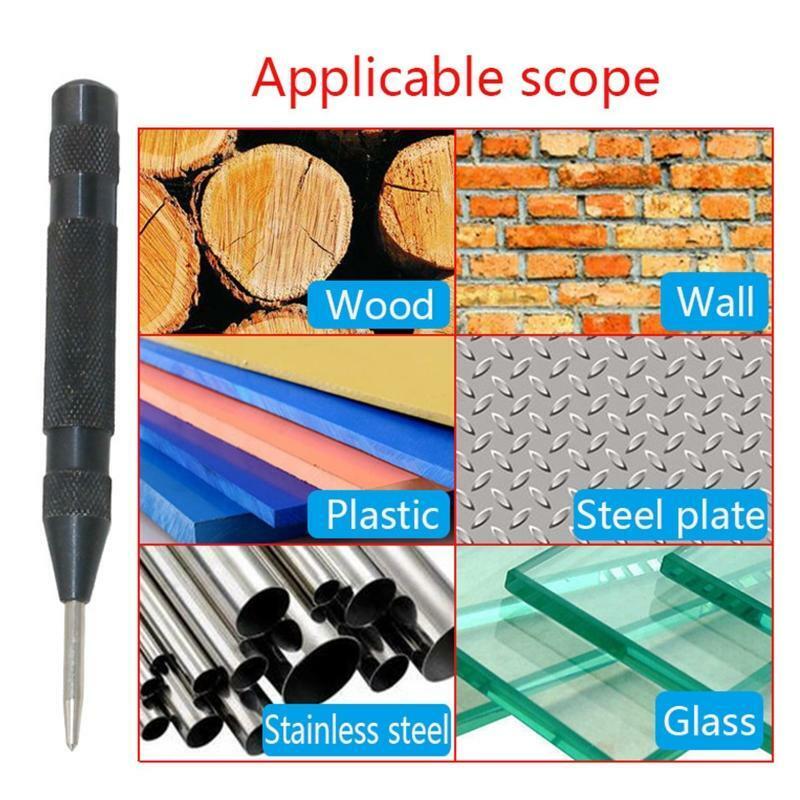 Super Strong Automatic Centre Punch Adjustable Spring Loaded Metal Drill Tool
