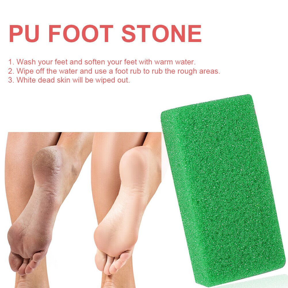 Foot Plate File Stone Dead Skin Peeling Callus Exfoliate Pedicure (Green)