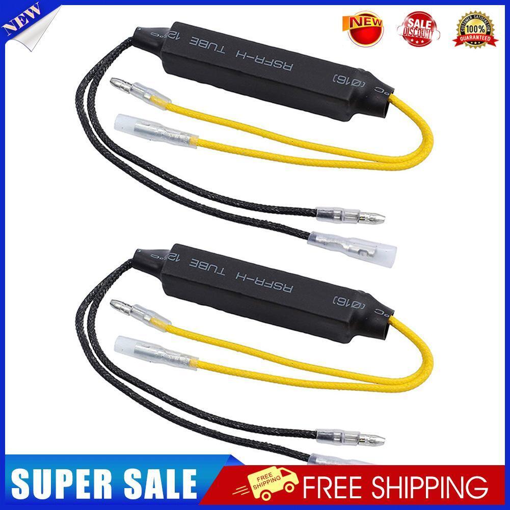 1 Pair Motorcycle Indicator Turn Signal Decoder LED Light Blinker Resistor