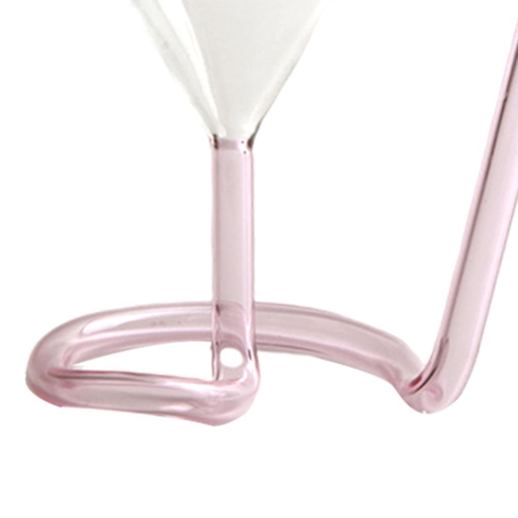 2pcs Creative Cocktail Glass with Long Straw Soft Drink Reusable Rotating Glass