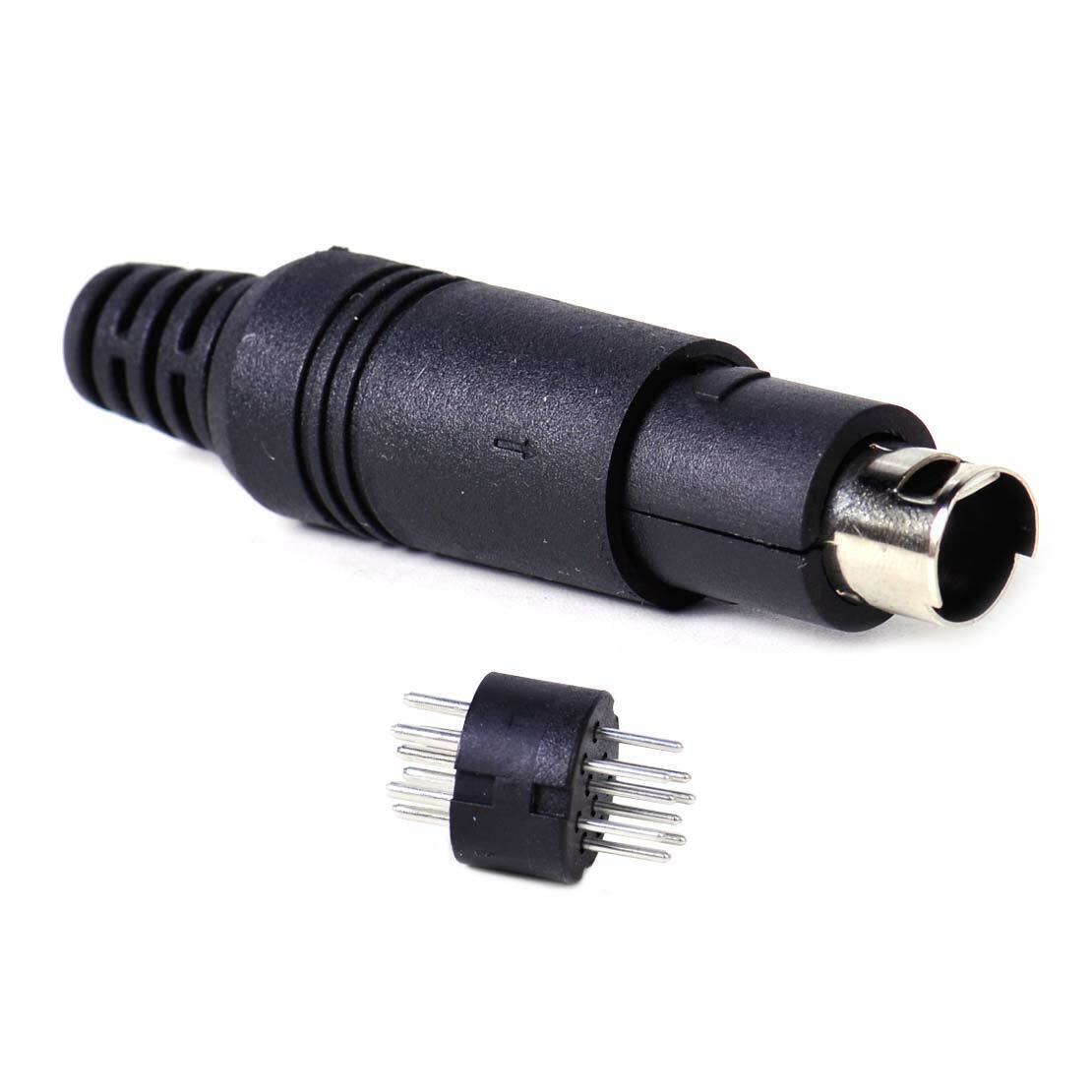 Mini Din Male Connector Plug Adapter Adaptor Converter Fit for Promedia GMX Li