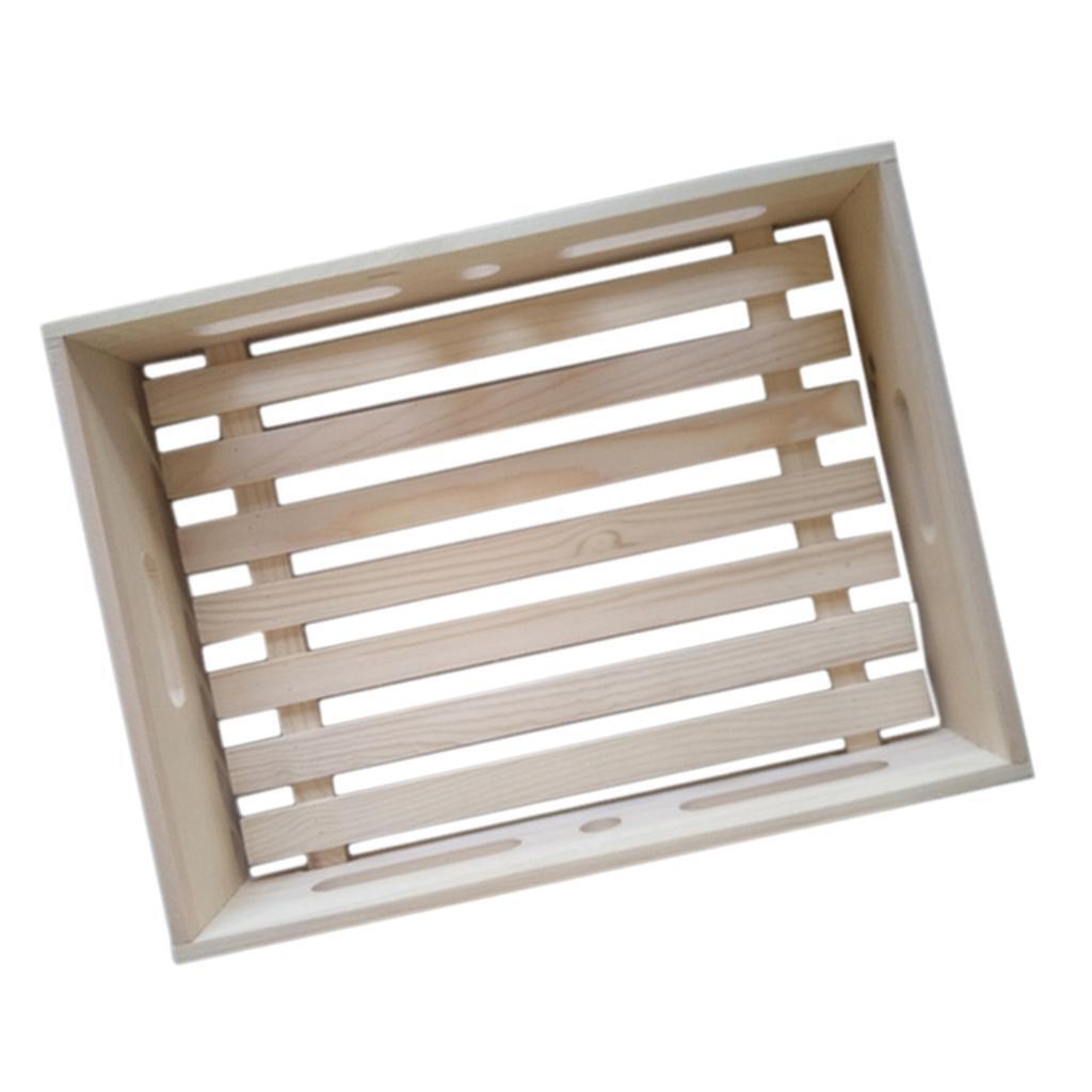 Durable Wooden Box with Handles for  Cooling DIY  Making Tools