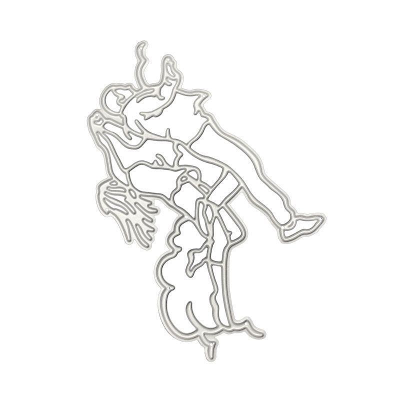 Double Dancer Metal Cutting Dies Stencil Scrapbooking DIY Album Stamp Paper Card