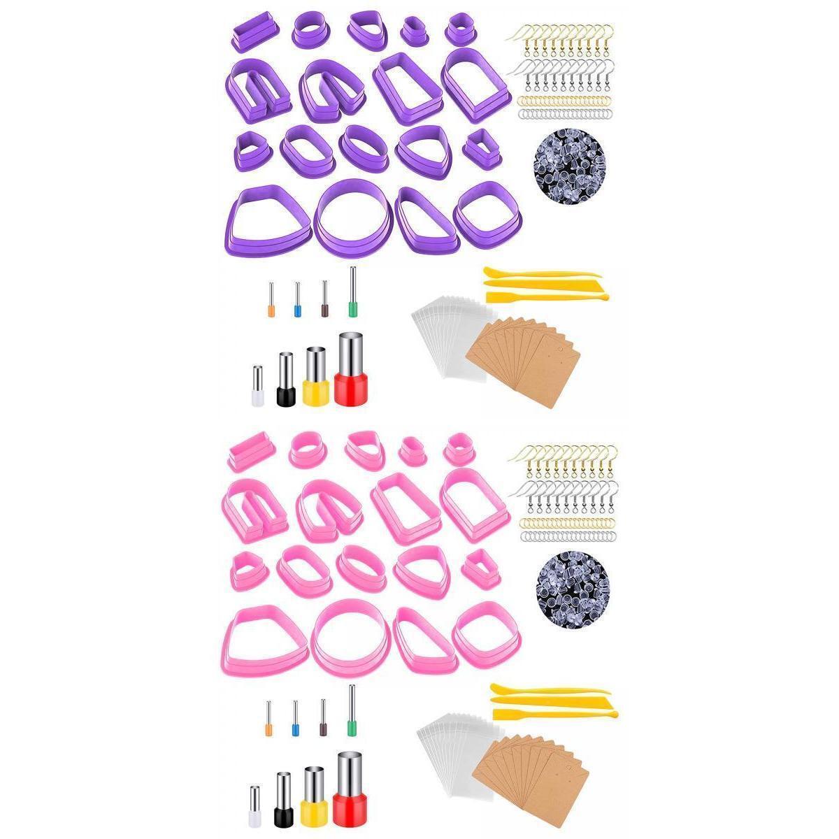 2 Pack Polymer Clay   Jump Rings with Earring Cards Earring Hooks