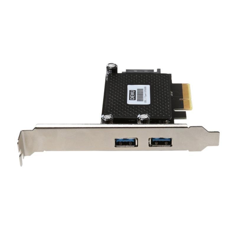 USB3.1 to PCI-E 10Gb Adapter Drive-free for Desktop PCI Express X1 X4 X8 X16
