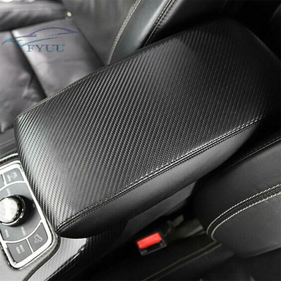 For 2011-2018 Jeep Grand Cherokee Center Console Armrest Cover Pad Black Leather