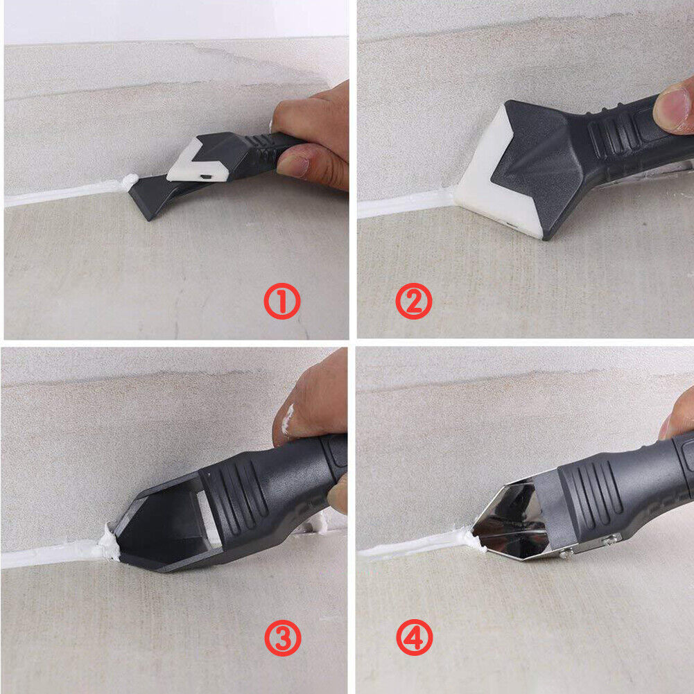 20 in 1 Caulk Nozzle Scraper Set Sealant Angle Scraper Grout Caulking Tools