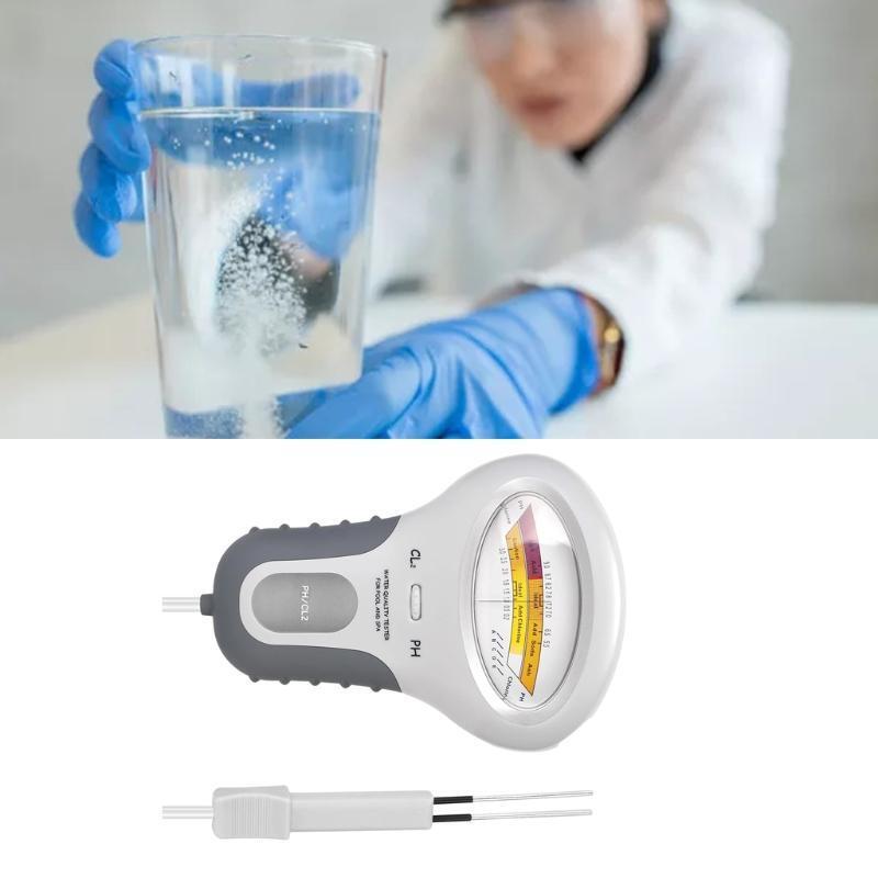 Relaxing Chlorine Meter PH Tester 2 In 1 PH & Chlorine Tester Water Quality Test
