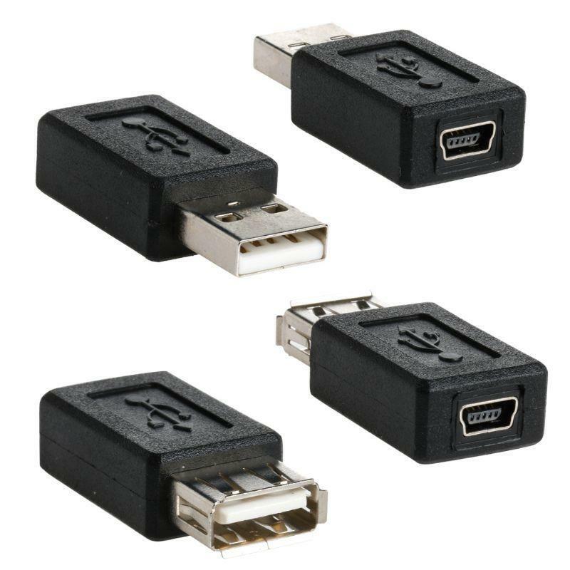 10pcs OTG 5 pin F/M mini changer adapter converter USB male to female micro USB