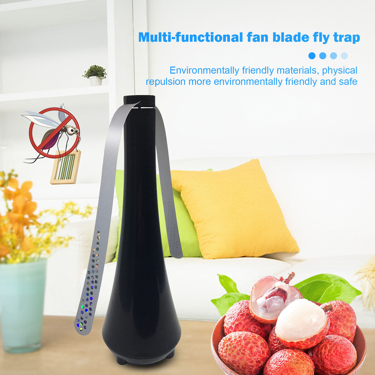 Bug Repellent Fan Automatic Fly Deterrent Fan for Table Enjoy Outdoor Meal