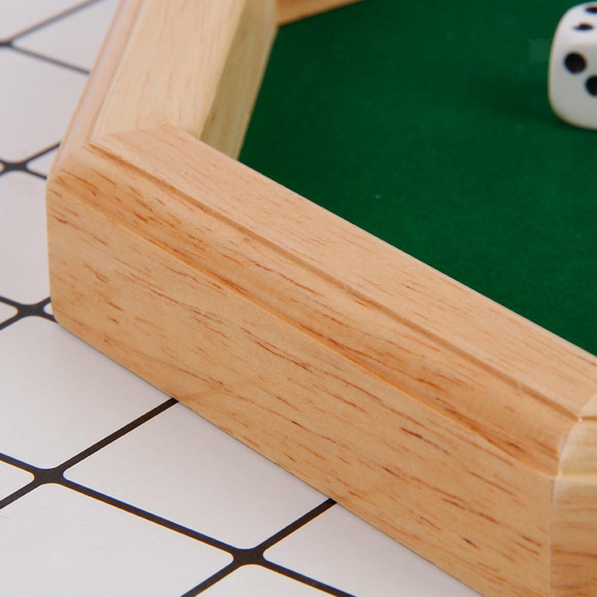 Heavy Duty 12 Inch Octagonal Wooden  Tray with Felt  Rolling Surface